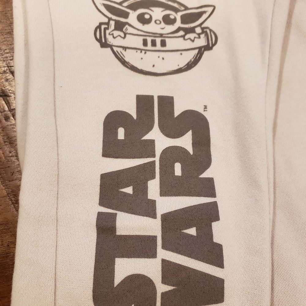 Star Wars Youth Sweatpants Sz S Grogu Mandalorian Pajamas Sleepwear Fall Winter - Picture 4 of 8
